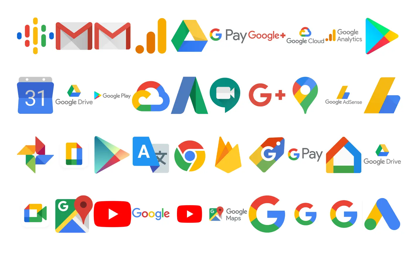 40+ Google Logos & Product Icons For Free Download